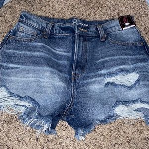 High Rise Jean shorts- size 9